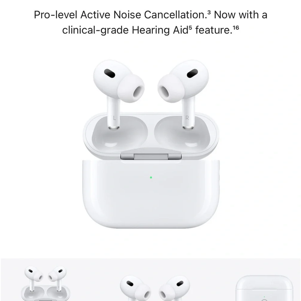 Never opened from store - Brand New Apple AirPods Pro with Charging Case - White